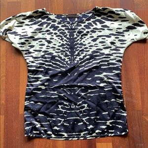 Animal print blouse